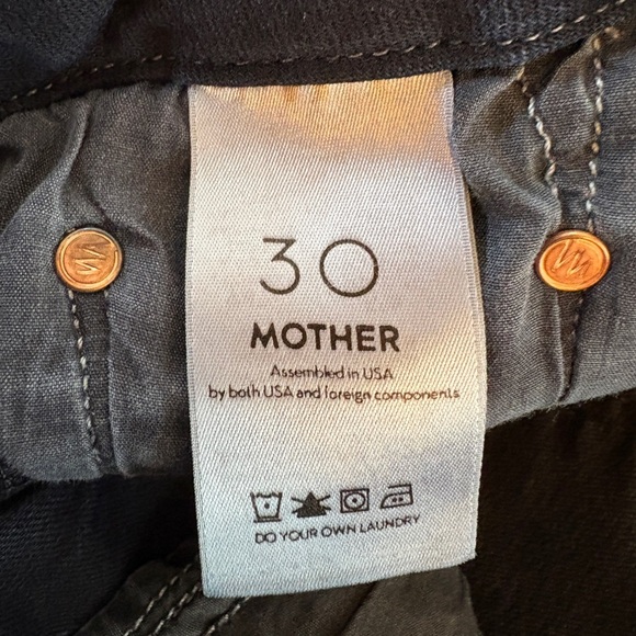 MOTHER High Waisted Looker Ankle Fray Mid Rise Slim Jean Last Call Wash Size 30 - Picture 12 of 12